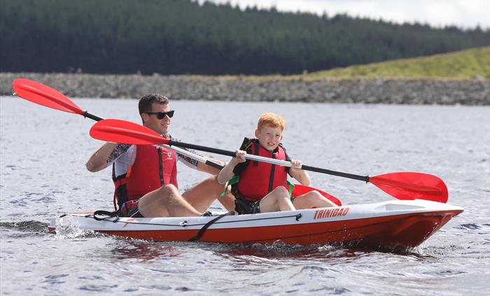 Kayaking at Brenig